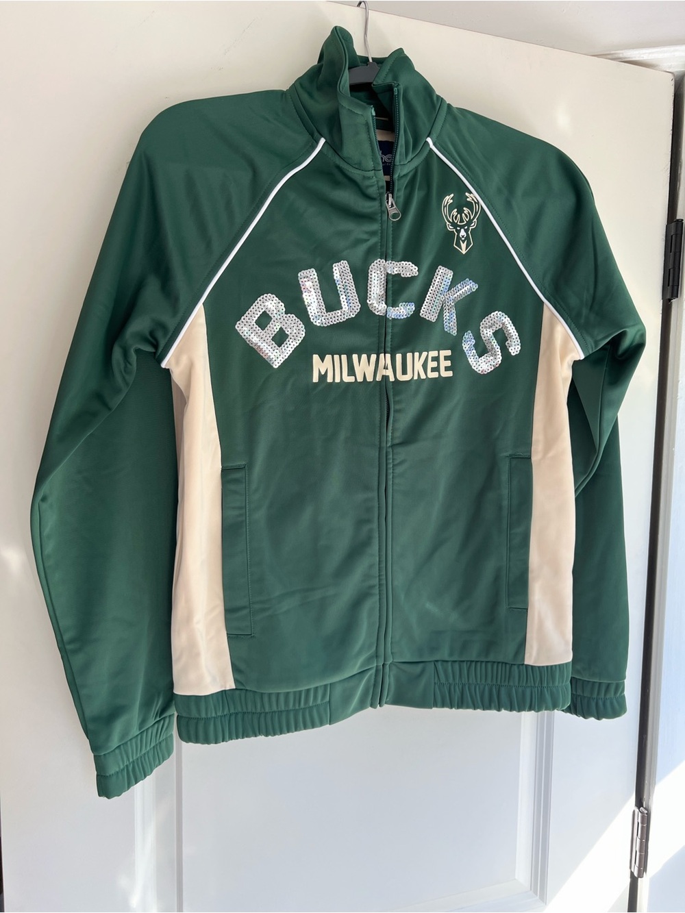 Milwaukee Bucks G-III 4Her by Carl Banks Women's Backfield Raglan Full-Zip Track